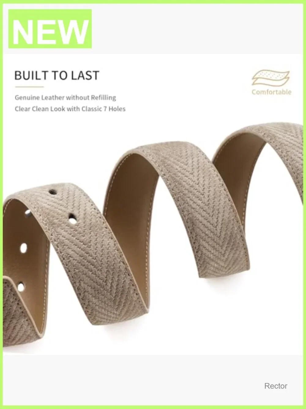 Men's Suede Belt 1.3
